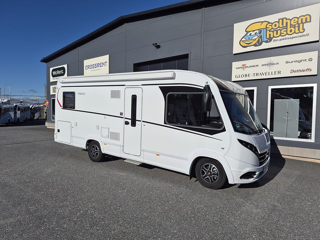 Dethleffs Trend I 7057 EB långbäddar, 180 hk, automat, ugn, bra lastvikt