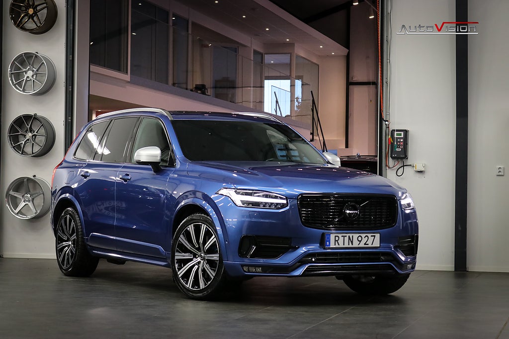 Volvo XC90 D5 AWD Geartronic 235hk R-Design PANO HUD 360 LUFT DRAG
