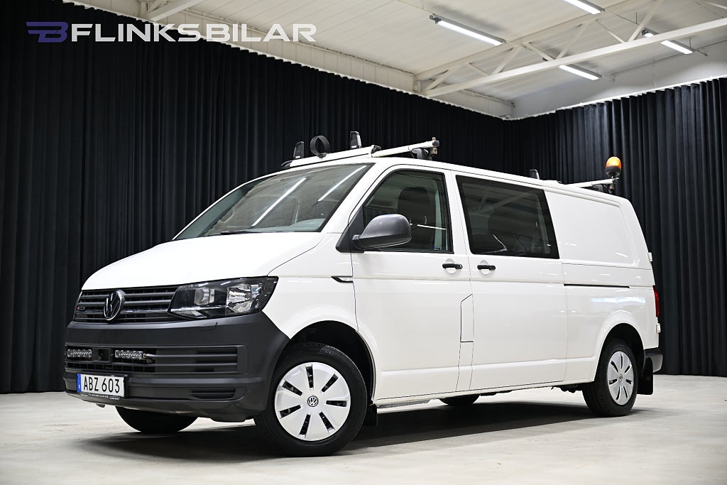 Volkswagen Transporter 4Motion 150HK Dubbelhytt|5-Sits|Inredd|EnÄgare|SeUtr!!