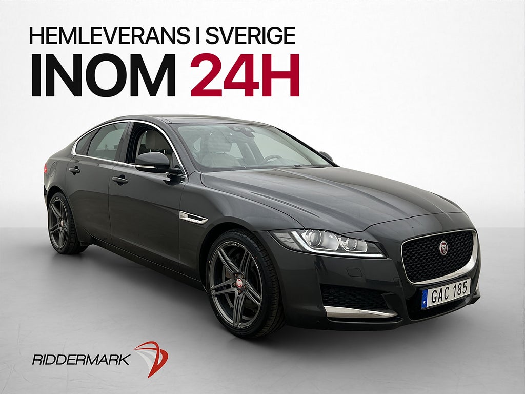 Jaguar XF 20d 180hk Skinn Värmare Kamera Navi P-Sensorer