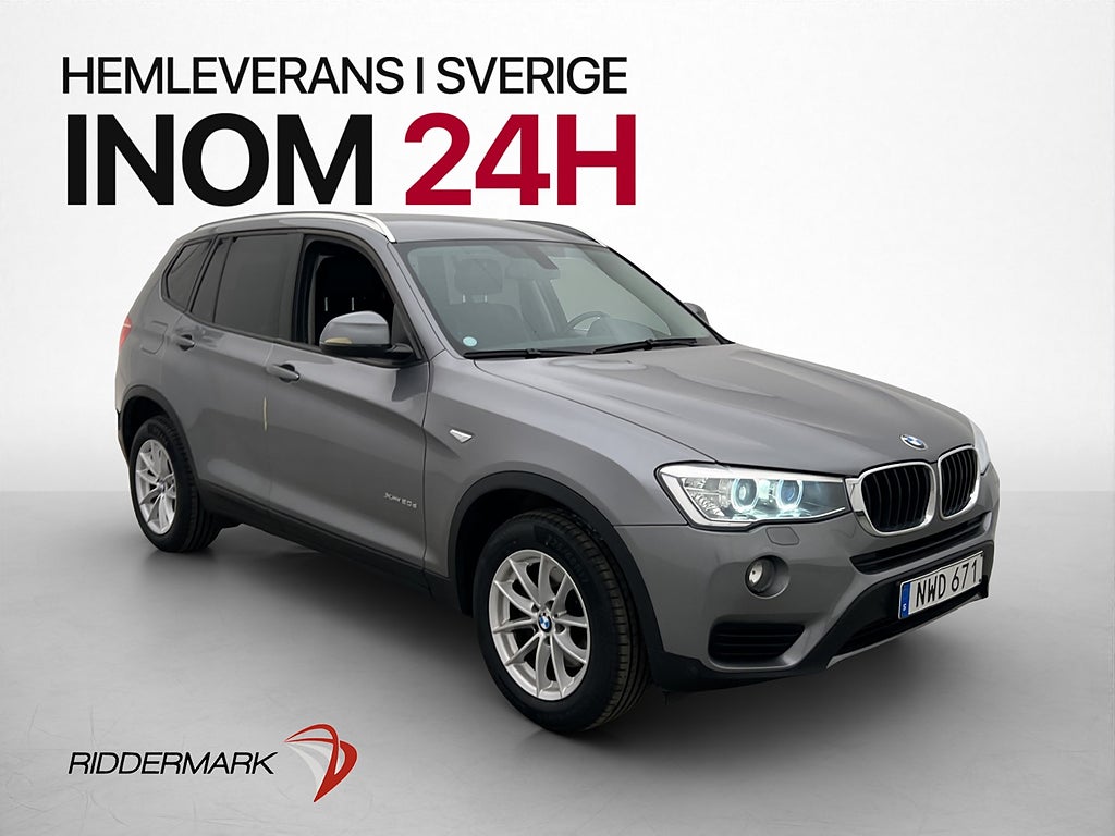 BMW X3 xDrive20d 190hk Drag Läder Keyless P-Sensorer