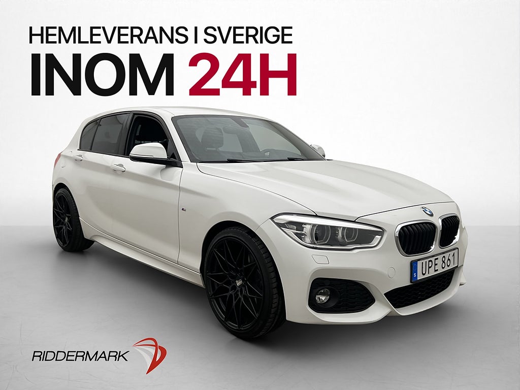 BMW 120i 184hk M-Sport Skinnklädsel Rattvärme Sensorer