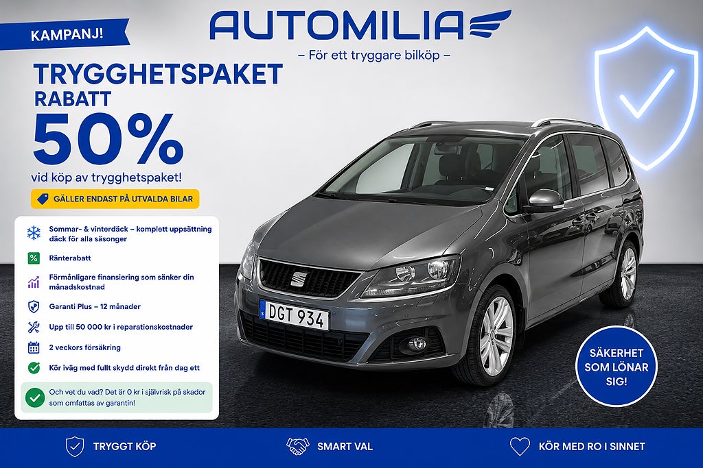 Seat Alhambra 7-SITS 2.0 TDI Kamera, El-Dörrar ***KAMPANJ***