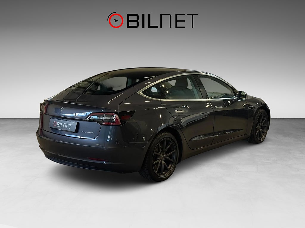 Tesla Model 3 Long Range AWD 440hk Sv-Såld Autopilot