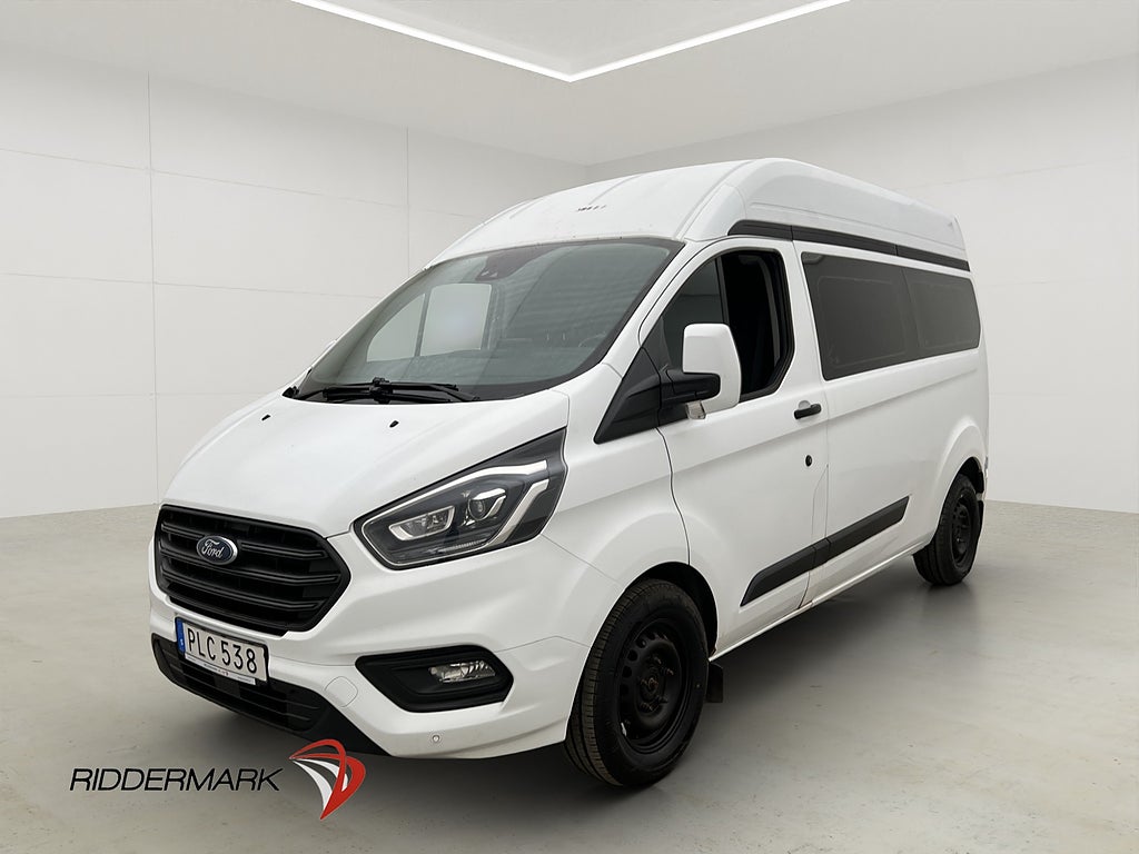 Ford Custom Tourneo L2H2 Värm B-Kamera CARPLAY 9-Sits Moms