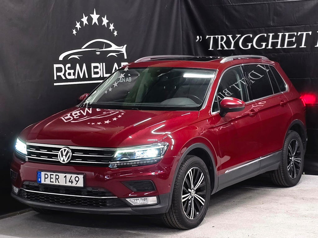 Volkswagen Tiguan 4WD, 1-ägare, 360°, Pano,Ny Serv/Bes, Drag