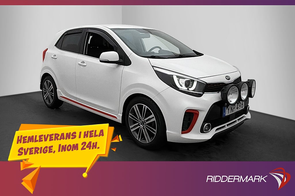 Kia Picanto 1.0 T-GDI GLS Läder Kamera CarPlay P-Sensorer