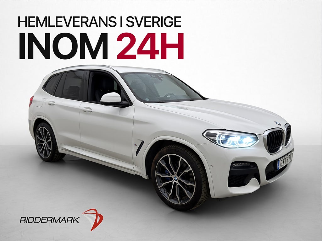 BMW X3 xDrive30e M-Sport H/K 360° HUD Dragkrok Skinn