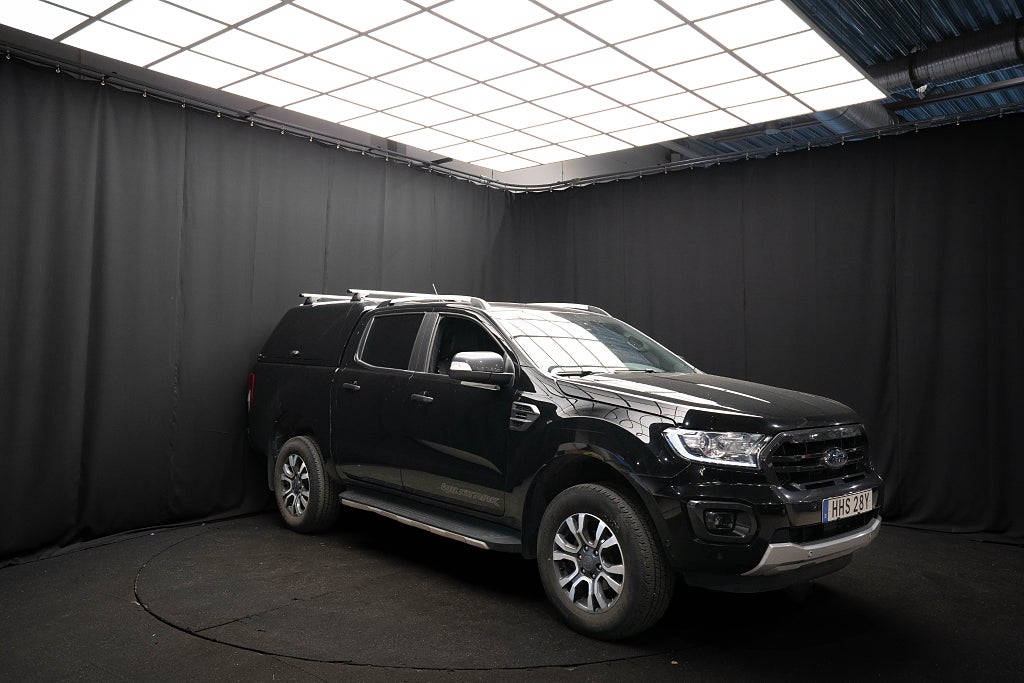 Ford Ranger Bi-Turbo 4x4 WILDTRAK KÅPA LÄDER D-VÄRM DRAG KAMERA DIF