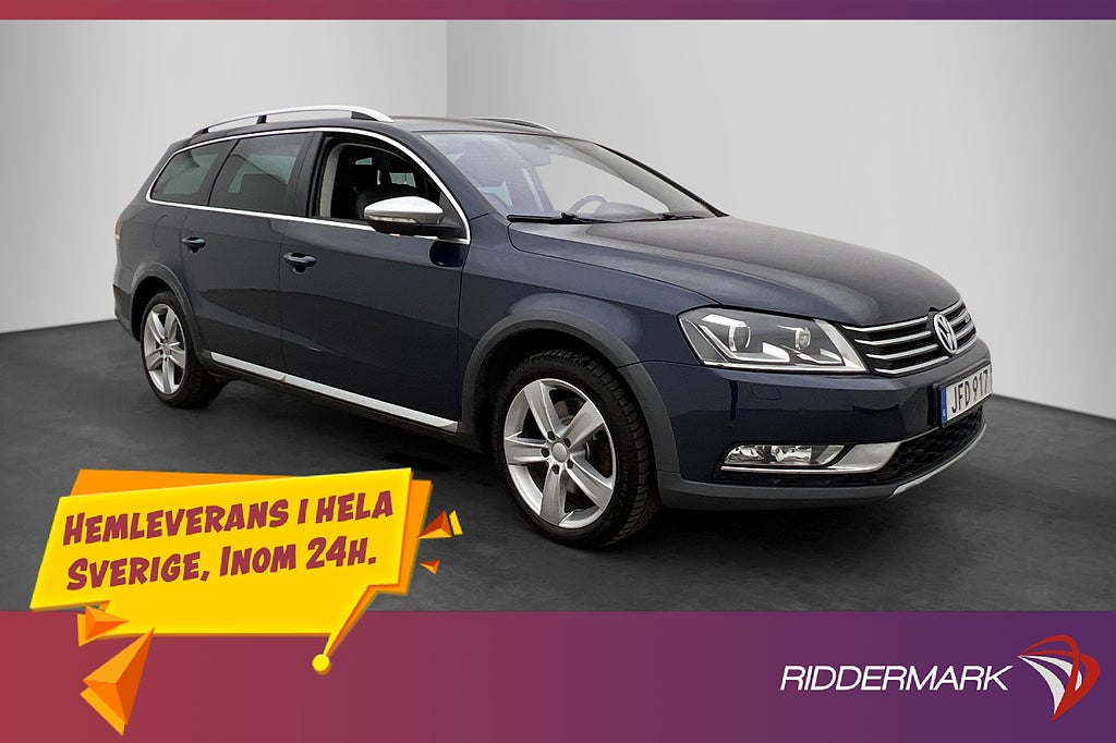 Volkswagen Passat Alltrack 4M 177hk D-Värmare Skinn Drag