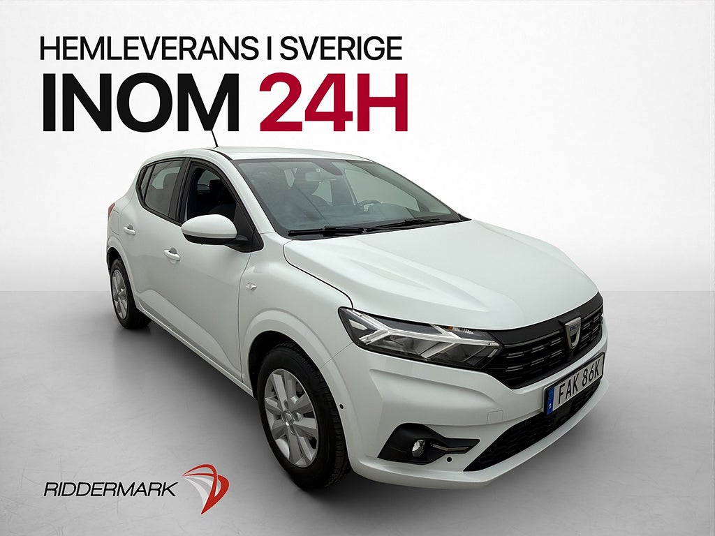 Dacia Sandero 1.0 TCe 91hk Kamera Sensorer 0,5l/mil
