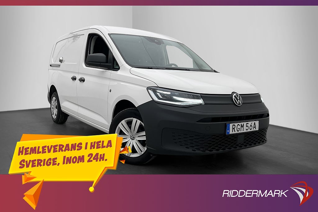 Volkswagen Caddy Maxi Cargo Cockpit Värm Drag CARPLAY Moms