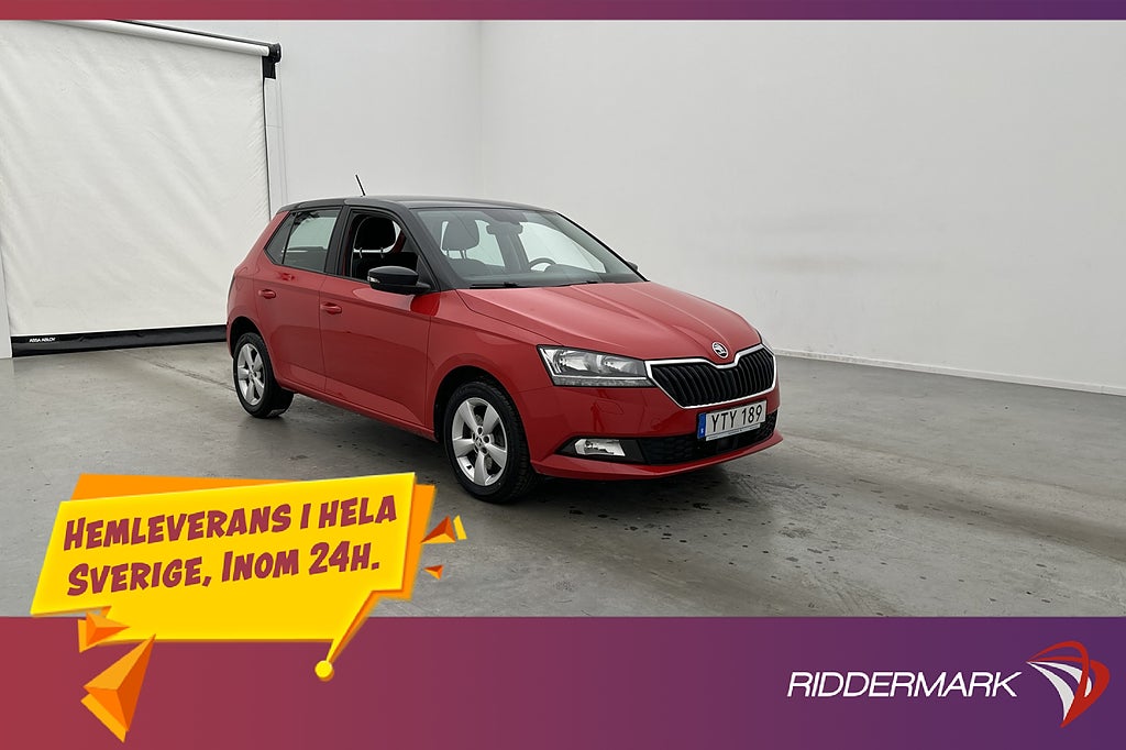 Skoda Fabia 1.0 TSI DSG Style P-Sensorer bak CarPlay 110hk