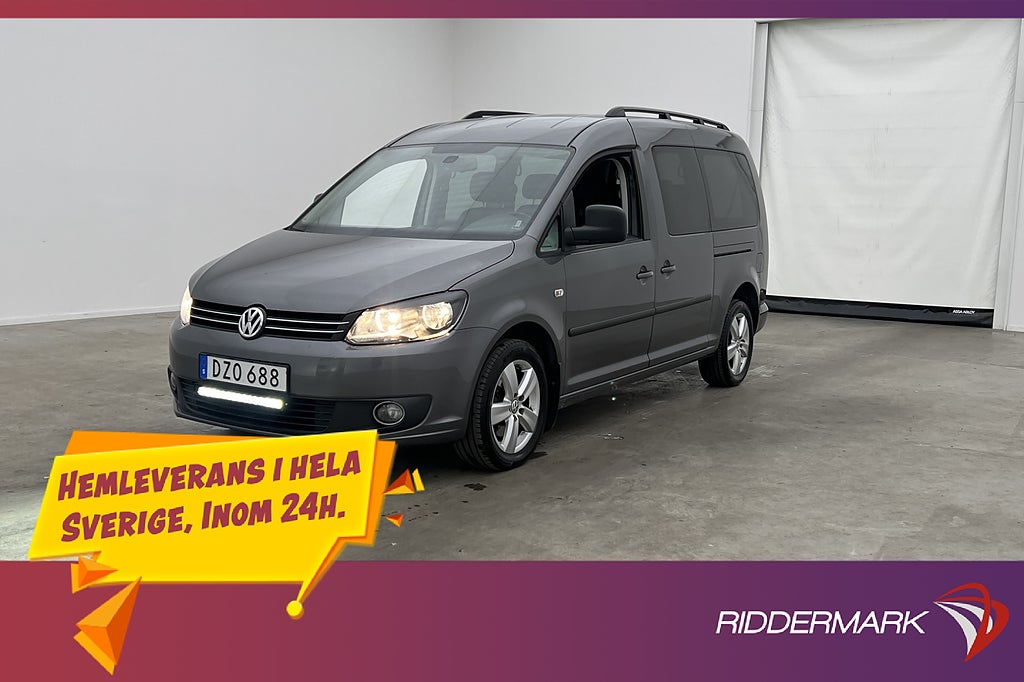 Volkswagen Caddy Maxi Life 1.6TDI Värmare PDC Dragkrok 7-Sit