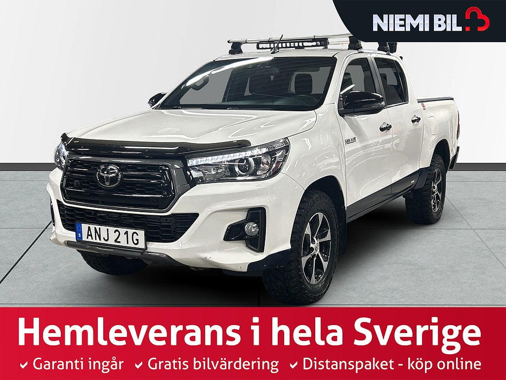 Toyota Hilux Dubbelhytt 2.4 AWD MOMS/Kamera/Drag/D&M-värmare/LEDramp