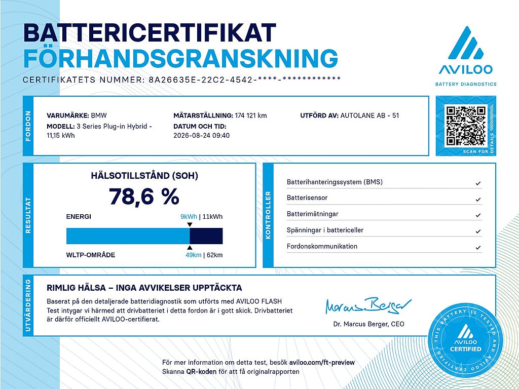 BMW 330e Touring M-Sport, Laser,  360°, H/K, Värmare 292hk