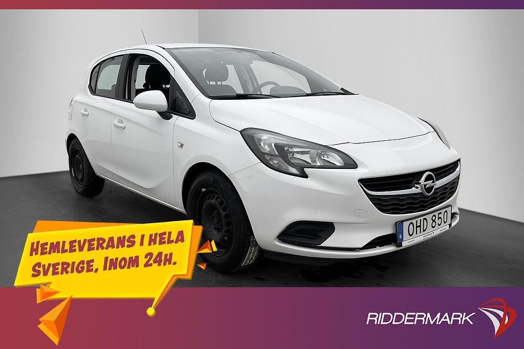 Opel Corsa 1.4 90hk Enjoy Rattvärme AC 0.52 l/mil Låg skatt