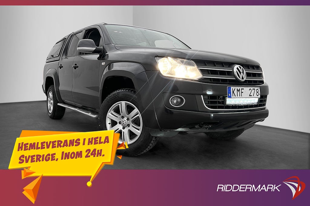 Volkswagen Amarok 2.0TDI 4M Dragkrok PDC Diff Flakkåpa Moms