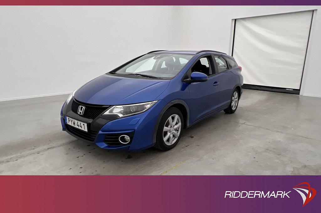 Honda Civic Tourer 1.6 i-DTEC 120hk Elegance Kamera Dragkrok