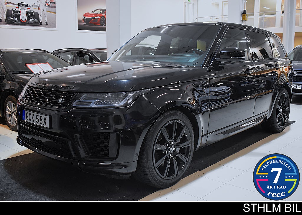 Land Rover Range Rover Sport D300 HSE Dynamic Pano Värm 4.95% Ränta Moms Euro 6