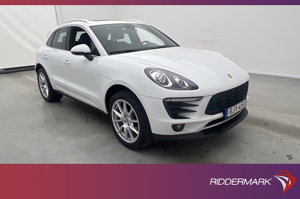 Porsche Macan 252hk Pano PDLS Värmare Navi 14-Vägs