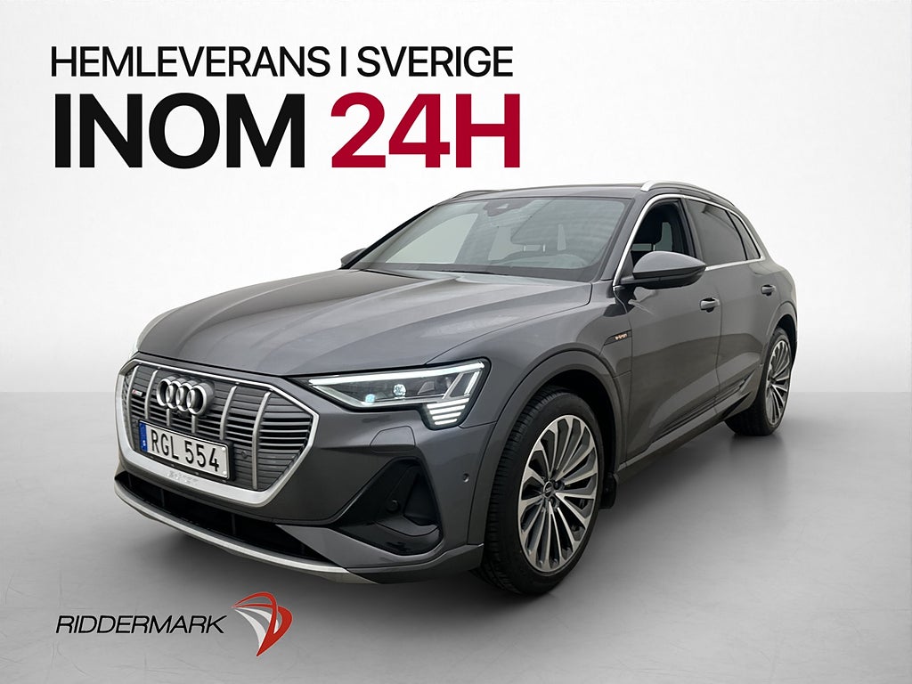 Audi E-Tron 55 Quattro S-line Pano HUD Drag Skinn 360°