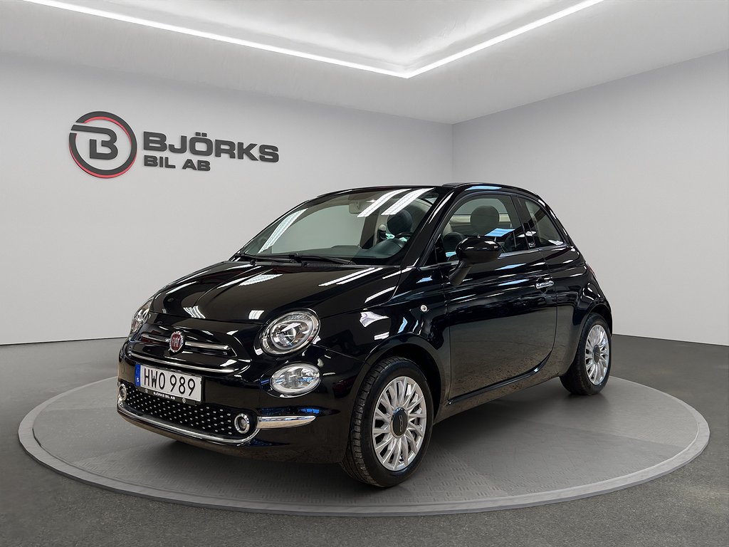Fiat 500C 1.2 Lounge Cab 1Brukare Låga Mil 69hk 890kr/mån