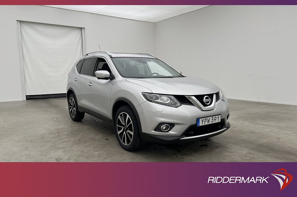 Nissan X-Trail 1.6 130hk Tekna 7-Sits Pano 360° Navi Skinn