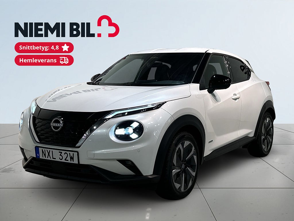 Nissan Juke Hybrid Psens Kamera Pvärm 360° GPS CarPlay SoV MOMS