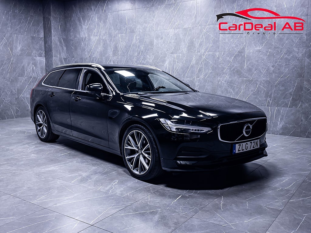 Volvo V90 D4 AWD Momentum Advanced 360° H/K HUD Läder Drag MOMS