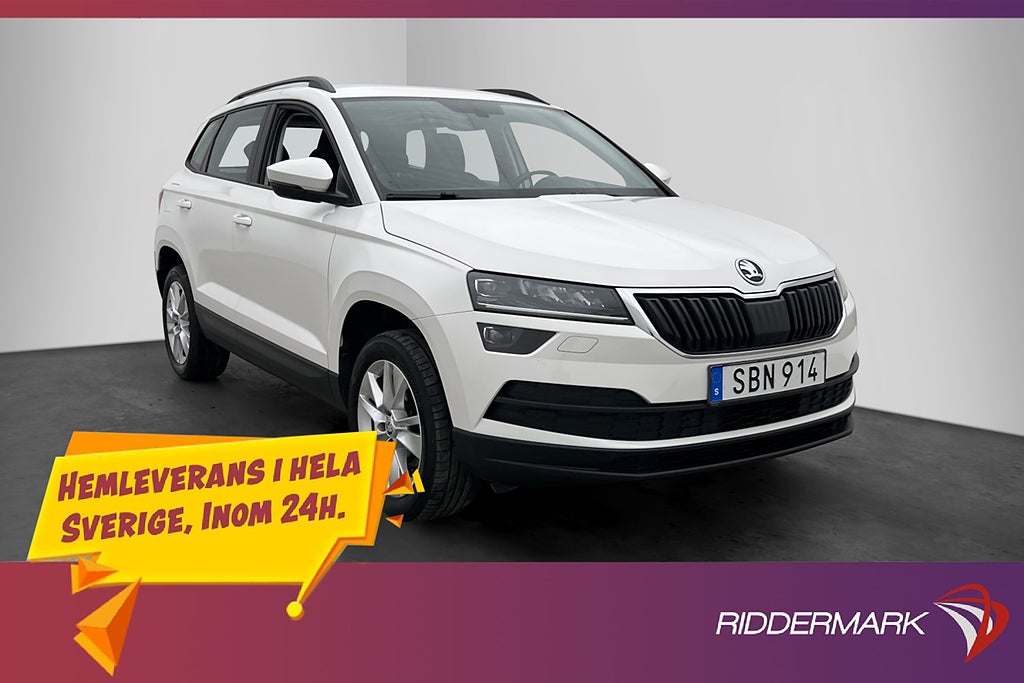 Skoda Karoq 1.0 TSI Fjärr-Värmare Kamera Rattvärme Drag