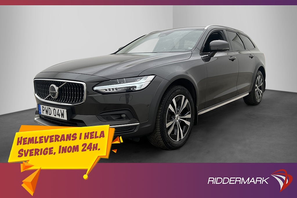 Volvo V90 Cross Country B4 AWD Pano Drag H/K Värmare Skinn