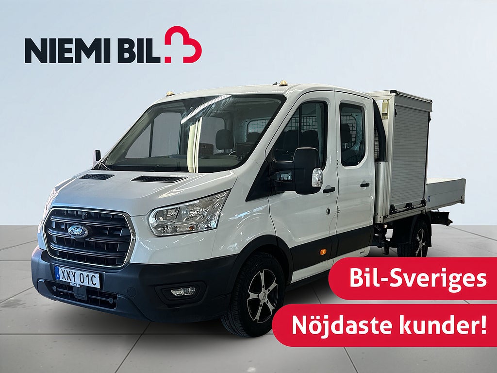 Ford transit 350 Chassi Dubbelhytt 2.0 6-sits MOMS S&V Drag Dvärmare
