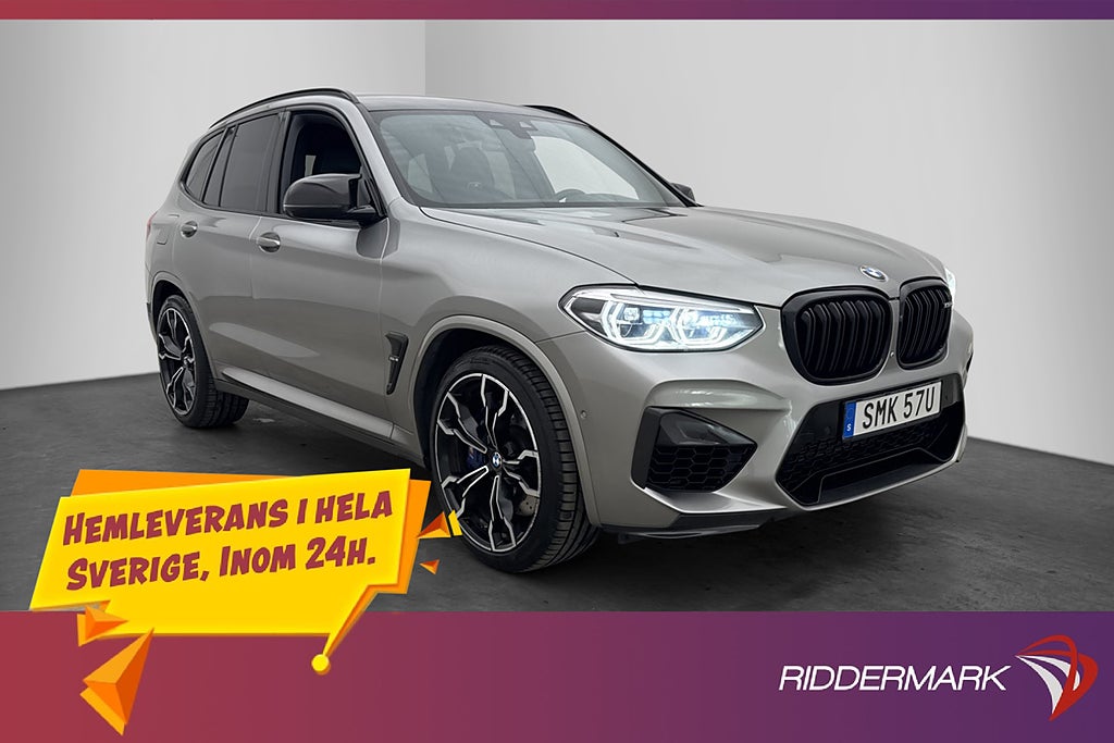 BMW X3 M Competition 510hk Kolfiber H/K HUD 360° Ventilation