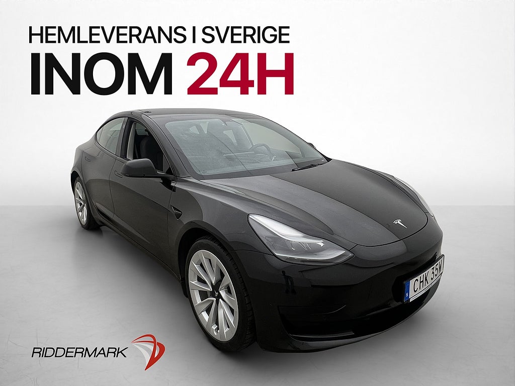 Tesla Model 3 Standard Range Plus Rattvärme Svensksåld MOMS