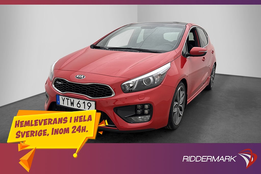 Kia Ceed GT 1.6 GDI 204hk Panorama Kamera Navi Rattvärme