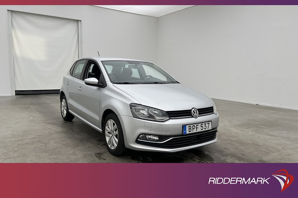 Volkswagen Polo 1.2 TSI 90hk Sensorer Farthållare Lågskatt