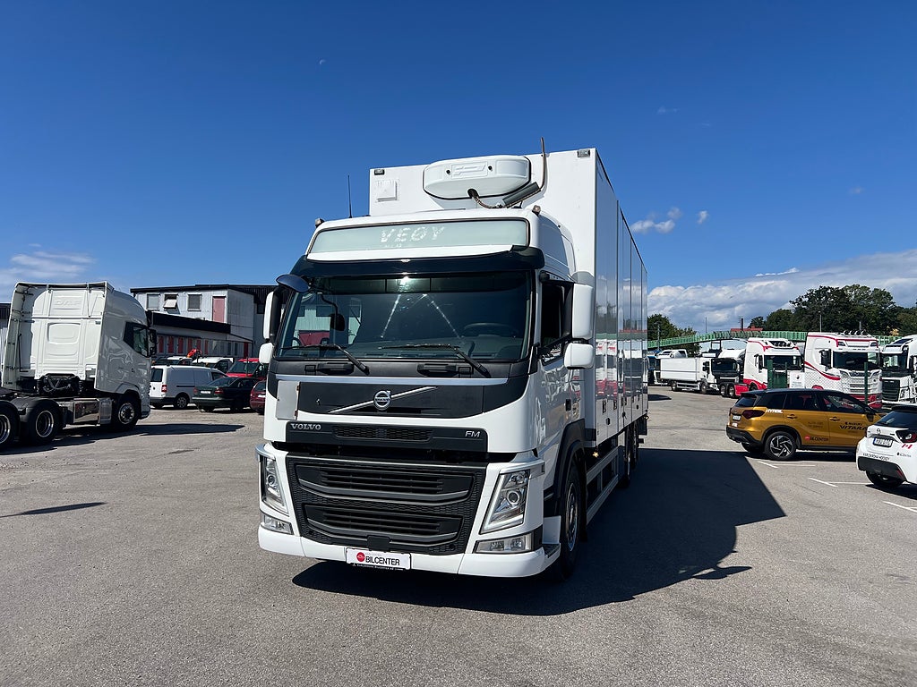 Volvo FM 410 6x2 Skåpbil, Öppningsbarsida, Bussbygg, Värmare