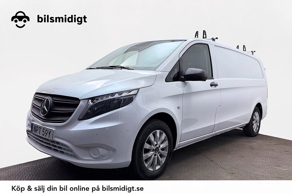 Mercedes-Benz Vito 116 CDI 2.8t L2 Drag Inredd Navi Kamera Läder 3-sits MOMS
