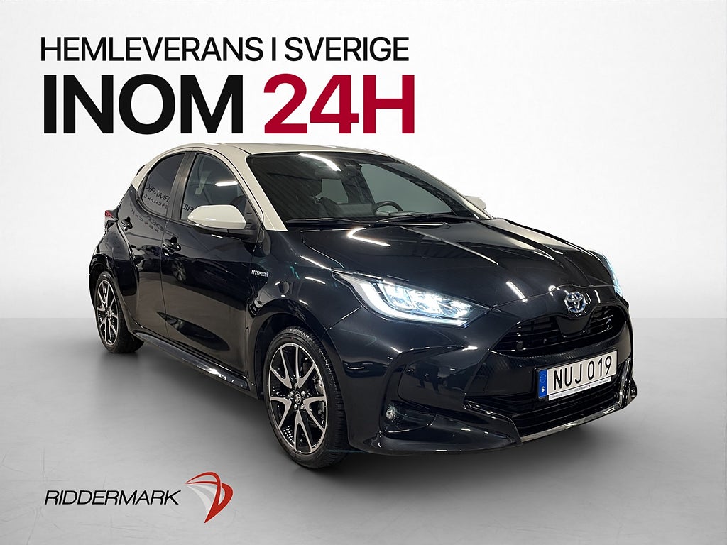 Toyota Yaris Hybrid CVT Style M&K-Värmare Kamera JBL CarPlay