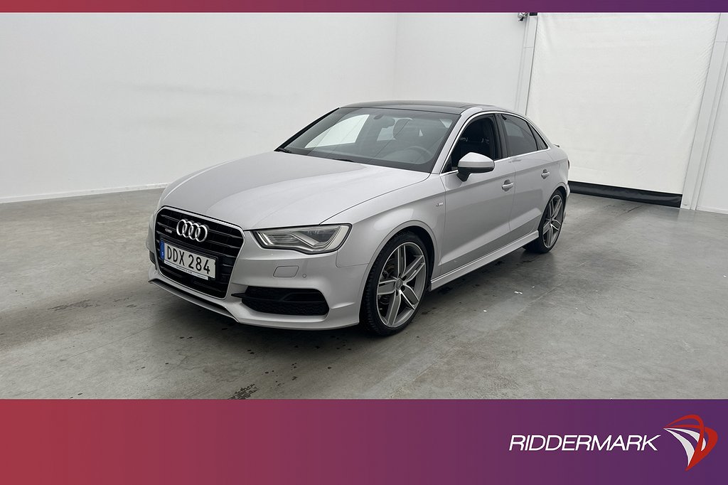 Audi A3 Sedan TDI 150hk S-Line Pano Navi Sensorer Halvskinn