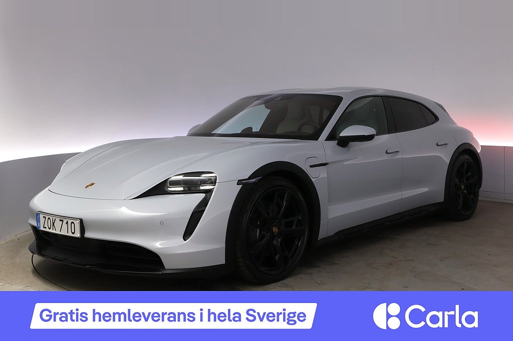 Porsche Taycan 4 Cross Turismo Läder 18vägsstol BLIS BOSE