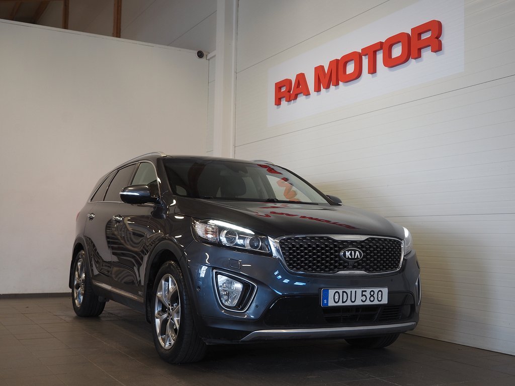 Kia Sorento 2.2 CRDi 200hk AWD 7-sits Drag Pano Navi Läder 2016