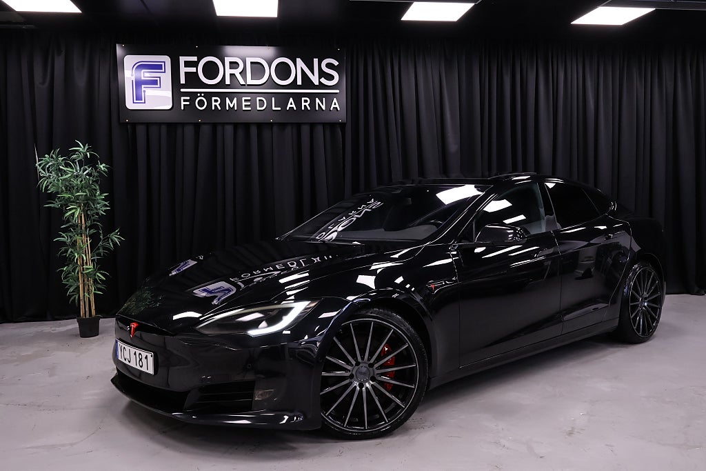 Tesla Model S P90D 772HK AWD Fri Supercharge CCS Luftfjädring 1-ägare