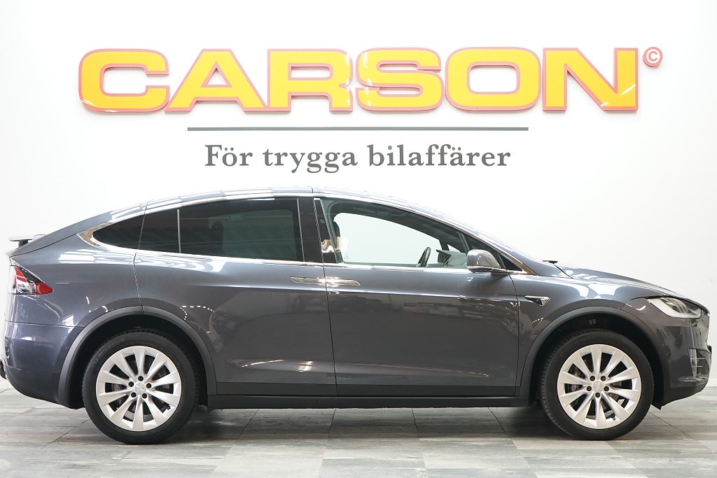 Tesla Model X 90D AWD 6-sits Leasebar Pano Summon Luftfjädring