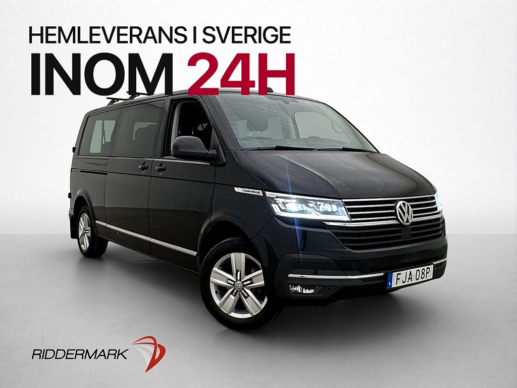 Volkswagen Caravelle Lång Värm Drag B-Kamera CARPLAY Moms