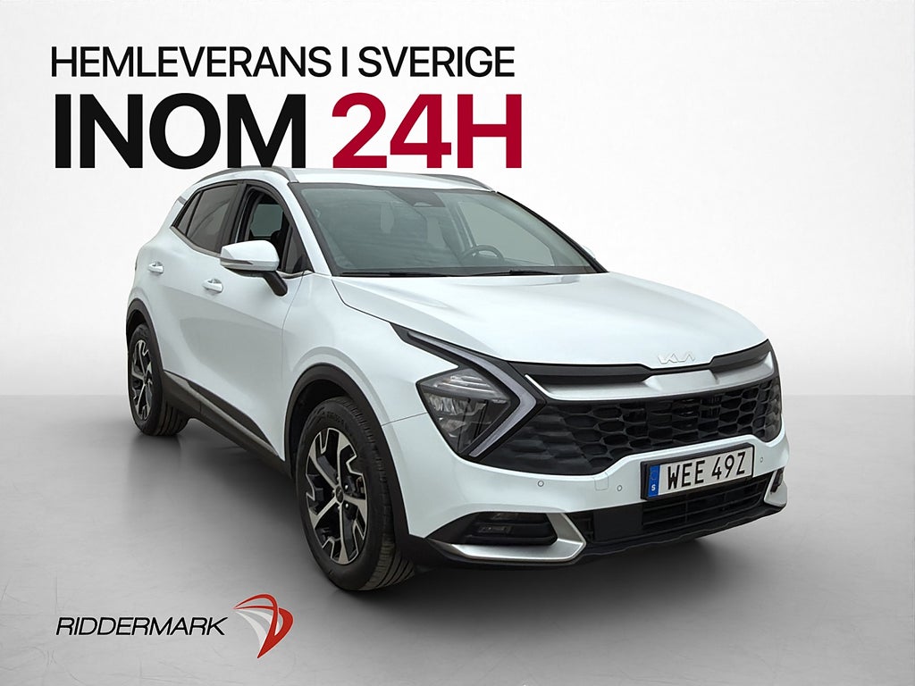 Kia Sportage Hybrid 230hk AWD Wide B-Kam Rattvärme Drag