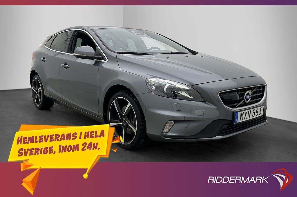 Volvo V40 D3 150hk R-Design Värm Skinn Pano Kamera Sensorer