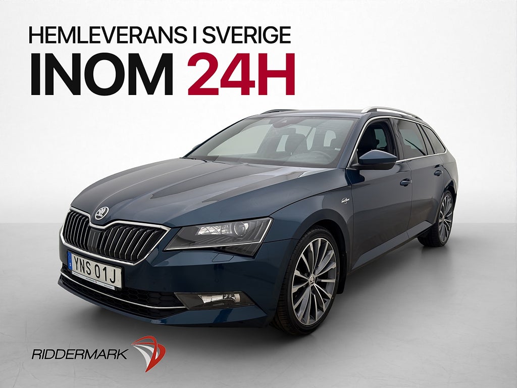 Skoda Superb 2.0 TDI 4x4 L&K Pano Drag Canton Skinn Kamera