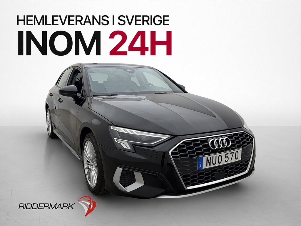 Audi A3 35 TFSI 150hk Adaptiv-Fart Cockpit CarPlay